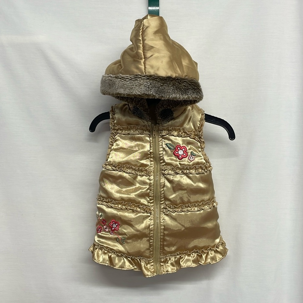 Little Lass Girl’s Hooded Vest Size 18 months - Picture 1 of 5